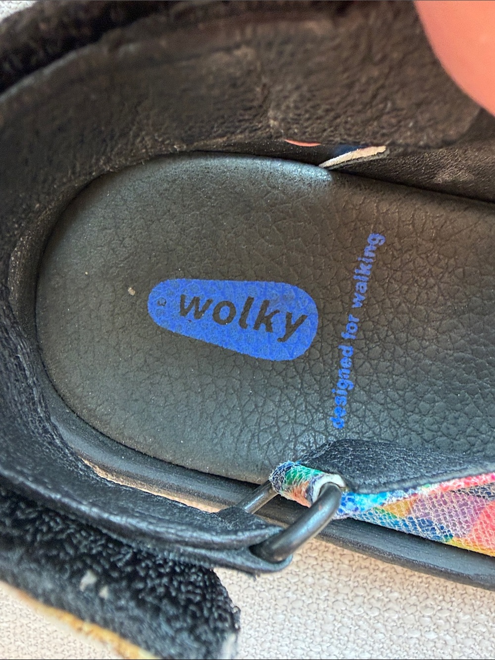 Wolky Jewel Comfort Sandal Women’s 38 (6.75-7.5) Multicolor Leather Strappy Shoe - Picture 4 of 8